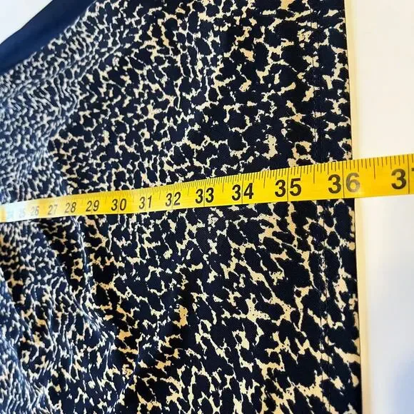 Ralph Lauren Sheath Dress Navy Tan Sz 10 Petite Business Casual Workwear Office - Picture 10 of 10